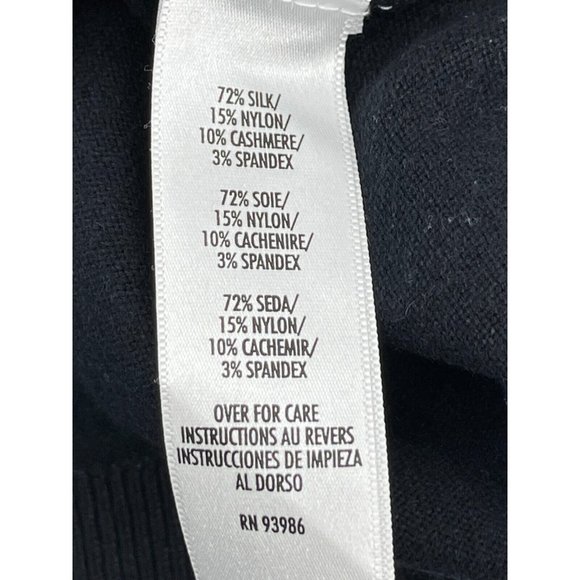 Petite Sophisticate Silk Cashmere Blend Rhinestone Beaded Knit Top Shirt Size S - Picture 8 of 15